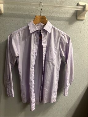 George Light Lavender Button-Down Shirt